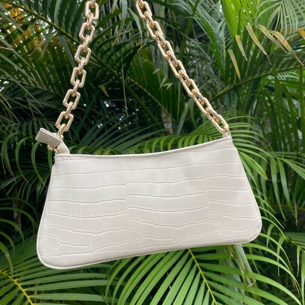 Zara Chain Link Python Embossed Purse - Picture 10 of 10